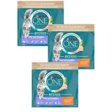 Purina One Coat & Hairball - 3 x 1,4 kg (€8,32/kg) Huhn Trockenfutter für Katzen