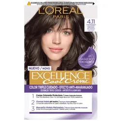 L’Oréal Paris Excellence Cool Haarfärbemittel #4.11-intensives Aschbraun Coloration 192 ml Damen