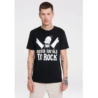 LOGOSHIRT T-Shirt The Simpsons mit lizenziertem Originaldesign schwarz S