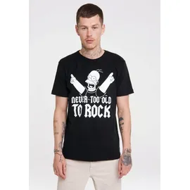 LOGOSHIRT T-Shirt The Simpsons mit lizenziertem Originaldesign schwarz S