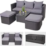 MCW MCW-J37 Garten-Lounge-Set anthrazit/hellgrau