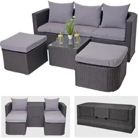 MCW MCW-J37 Garten-Lounge-Set anthrazit/hellgrau