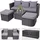 MCW MCW-J37 Garten-Lounge-Set anthrazit/hellgrau