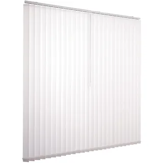 Ventanara® Lamellenvorhang weiß Vertikaljalousie 89mm inklusive Montagematerial 200 x 180 cm