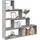 vidaXL Bücherregal 4 Stufen 143,5 x 29 x 143,5 cm Grau