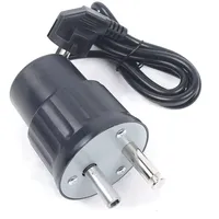 WOLEGM Grillmotor, 4W 220V BBQ Grill Motor Elektro Edelstahl Grillspieß Set Mit Zubehör 1 U/min Device Für HäHnchen & Spanferkel
