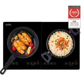 tzs-first-austria TZS First Austria Induktionskochplatte, doppelt, Timer, Kindersicherung, 3500W, Induktionskochfeld, Doppelt Kochfeld, Touch-Display, Top... | schwarz,