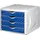 Helit Schubladenbox Chameleon 4-tlg. blau