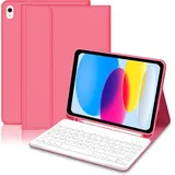 Lielax Tastatur iPad 10 Generation 10,9 Zoll 2022/(A16) 11 Generation 11 Zoll 2025 mit Hülle, Italienisch QWERTY Abnehmbare Tastatur iPad 10,9 Zoll / 11 Zoll, Slim Cover iPad 10 Generation mit