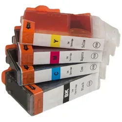 MultiPack CANON BCI-3 (BCI-3 CMYK) - Tintenpatrone TonerPartner, black + color (schwarz + farbe)