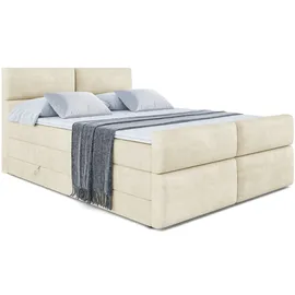 altdecor Boxspringbett BOXI3-Z KING 200 x 200 cm H3/H4 Beige