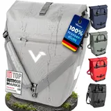 Valkental 2in1 Gepäckträgertasche grau