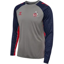 hummel 1. FC Köln Staff Pro langarm Trainings-Trikot 2024/25 2350 - steel gray S