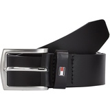 Tommy Hilfiger New Denton 3.5 Belt Ledergürtel, Schwarz (Black), 115