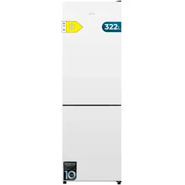 Cecotec Bolero CoolMarket Combi 322i Kühlschrank (322 l, 1855 mm hoch, Weiß)