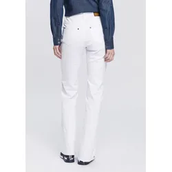 Bootcut-Jeans ARIZONA "Comfort-Fit", Damen, Gr. 84, L-Gr, weiß, Denim/Jeans, Obermaterial: 98% Baumwolle, 2% Elasthan, Basic, bequem lang, Jeans, ausgestellte Beinform, mit Eingrifftaschen, High-Waist