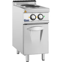 Elektroherd Gastro - 5,2 kW - 2 Platten - Unterschrank - Royal Catering RCEC-40/700C2B