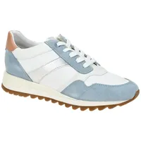 GEOX Damen D TABELYA Sneaker, LT Sky/White, 38 EU