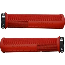 Peaty ́s Monarch Knurl Fahrradgriffe rot 138 mm