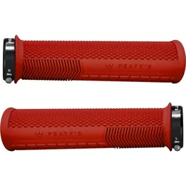 Peaty ́s Monarch Knurl Fahrradgriffe rot 138 mm
