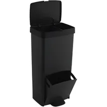 well home mobiliario & decoración Mülleimer 70 l Schwarz
