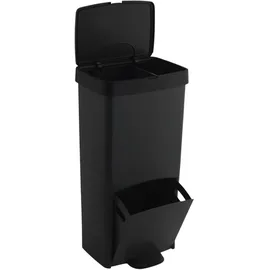 well home mobiliario & decoración Mülleimer 70 l Schwarz