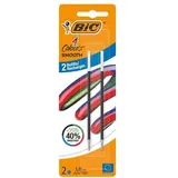 BIC 4 Colours Smooth Kugelschreibermine M blau, 2 St.