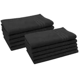 ZOLLNER Gästetuchset 10-tlg. schwarz