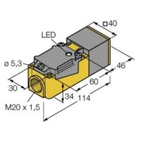 Turck Induktiver Sensor bündig NAMUR BI15-CP40-Y1X