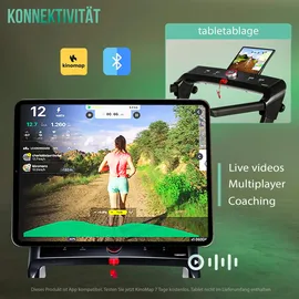 Christopeit Sport® Laufband »2 in 1«, (1 tlg., inkl. Bluetooth-Musikboxen), bis max. 14 km/h, klappbar, rot