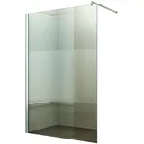 dein bau projekt Walk-In Duschabtrennung Teilsatiniert 90 x 200 cm