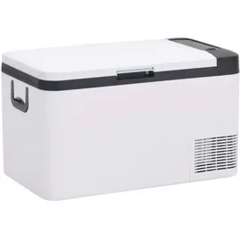 vidaXL Kühlbox mit Tragegriff Schwarz/Weiß 25L PP & PE