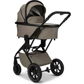Babywelt Moon PIÙ Kinderwagen / Kombikinderwagen inkl. Gratis Babyschalen Adapter., Farbe/Dessin: Mud/Matt