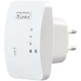 7links Internet Verstärker: Mini-WLAN-Repeater mit WPS-Taste, 300 Mbit/s, 2,4 GHz & LAN-Anschluss (WLAN Verstärkung, WiFi Verstärker, Geräteanschluss)