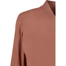 URBAN CLASSICS Damen Light Bomber Jacket – leichte Übergangsjacke im Regular Fit aus Polyester mit Reißverschluss und Rippbündchen für Freizeit und Streetwear,terracotta,L