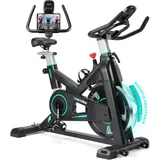 Wenoker Heimtrainer, verstellbarer magnetischer Widerstand, Trainingsfahrrad mit komfortablem Sitz und Bildschirm, Cardio-Heimtrainer, Tragfähigkeit von 160 kg