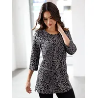 Sieh an! Longshirt in anthrazit-bedruckt | Gr.: 52