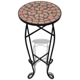 vidaXL Beistelltisch Mosaik Terracotta
