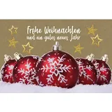 LUMA Weihnachtskarte Kugel mit Schneeflocke DIN B6