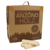 Anzündholz Brennholz Karton 29 dm3, ca. 7,5 KG unbehandelt, 100% Naturprodukt