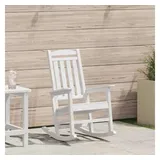 vidaXL Gartenstuhl Schaukelstuhl 70 x 92 x 108 cm weiß