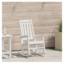 vidaXL Gartenstuhl Schaukelstuhl 70 x 92 x 108 cm weiß