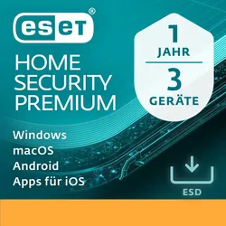 ESET Home Security Premium 3 Geräte 1 Jahr Echtzeitschutz
