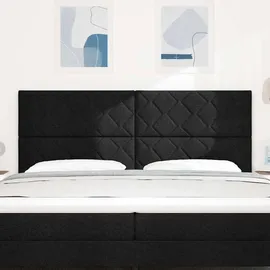vidaXL Kopfteil Schwarz 200 cm Stoff 3338555