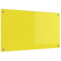 VidaXL Küchenrückwand Gelb 90x50x0,6 cm Hartglas