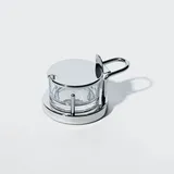 Alessi Käsedose rund silber 4,5 x 12 x 4,5 cm 0,2 l
