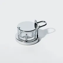 Alessi Käsedose rund silber 4,5 x 12 x 4,5 cm 0,2 l