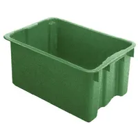 LA KA PE Stapelbox (45 Liter), Drehstapelbehälter 45 l 600 x 400 x 250 mm grün grün