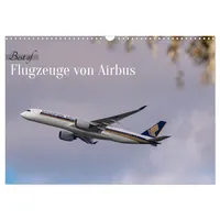 Calvendo Flugzeuge von Airbus 2026 (Wandkalender 2026 DIN A3