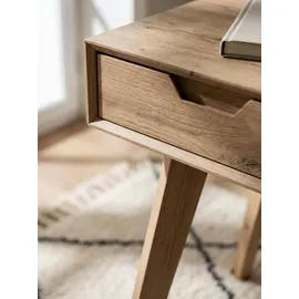 KADIMA DESIGN Schreibtisch 120x55x77 cm Eiche Dekor mit Stauraum, | Gr.: onesize